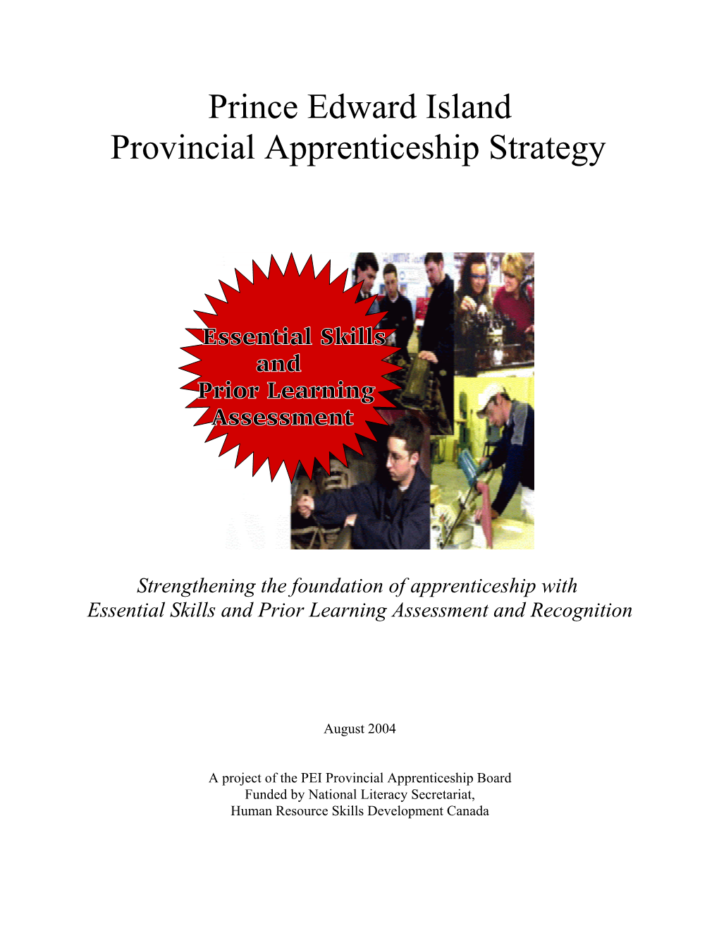 Prince Edward Island Provincial Apprenticeship Strategy