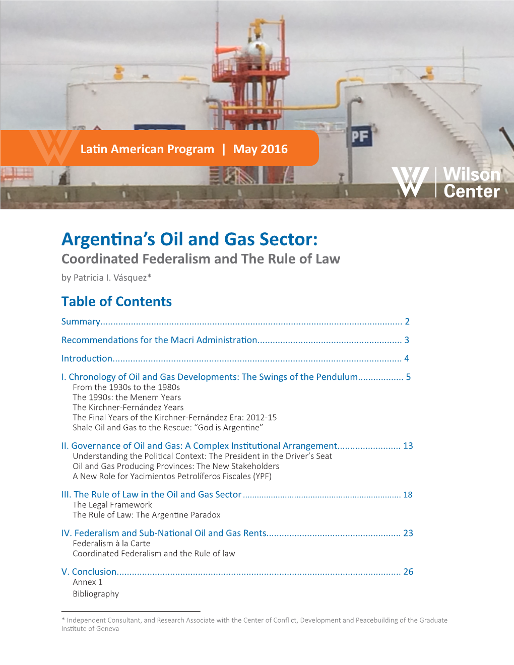 Argentina's Oil and Gas Sector