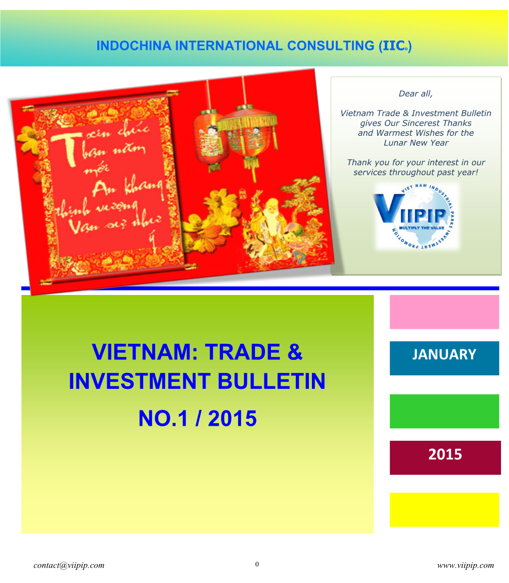 Vietnam: Trade & Investment Bulletin No. 37