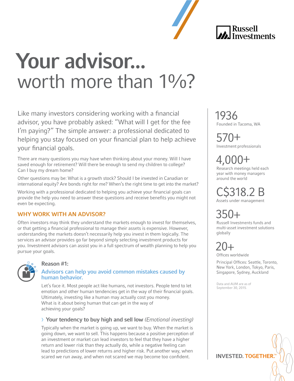 Your Advisor...Worth More Than 1% // Russell Investments / Page 2