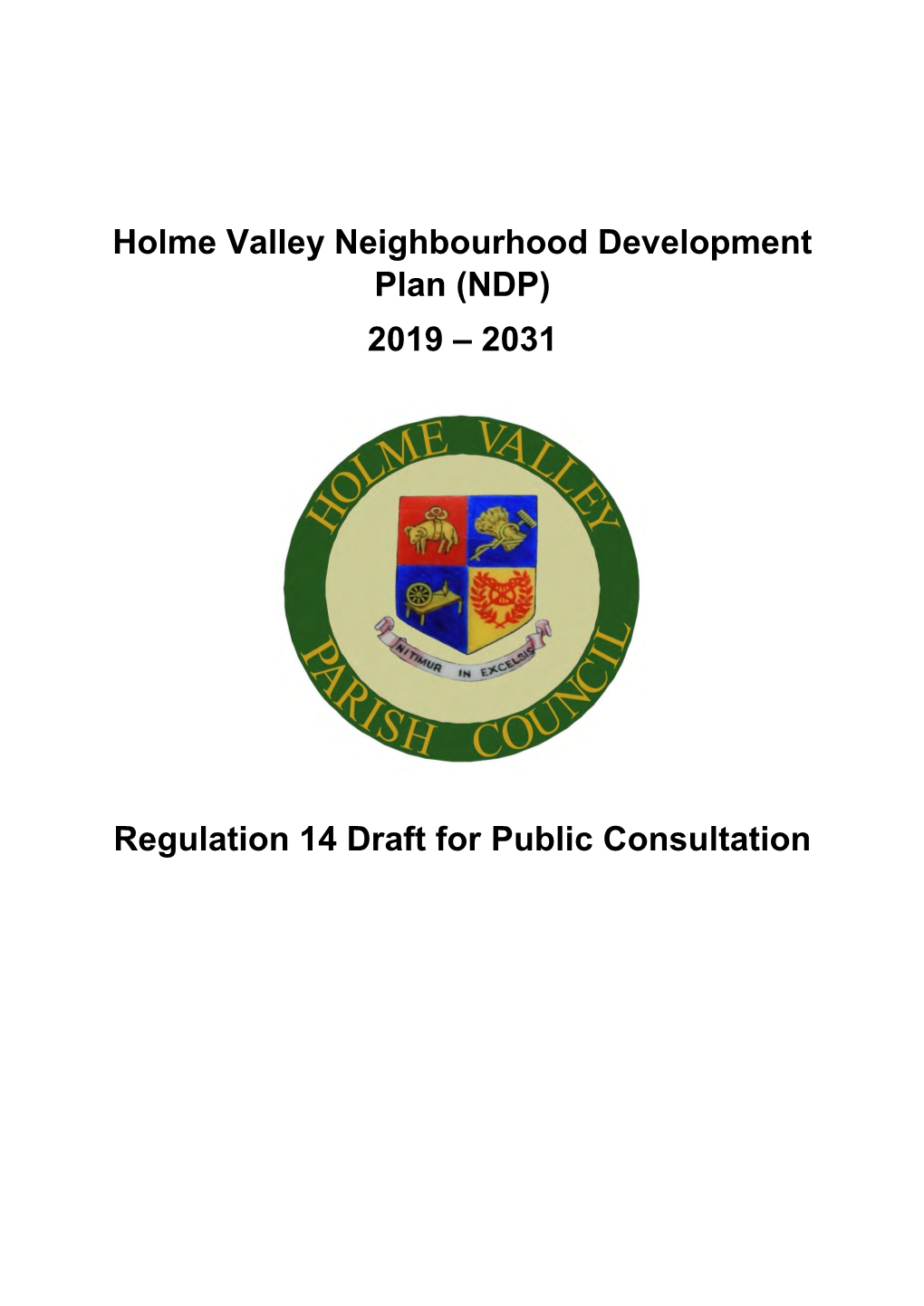 Holme Valley Neighbourhood Development Plan (NDP) 2019 – 2031