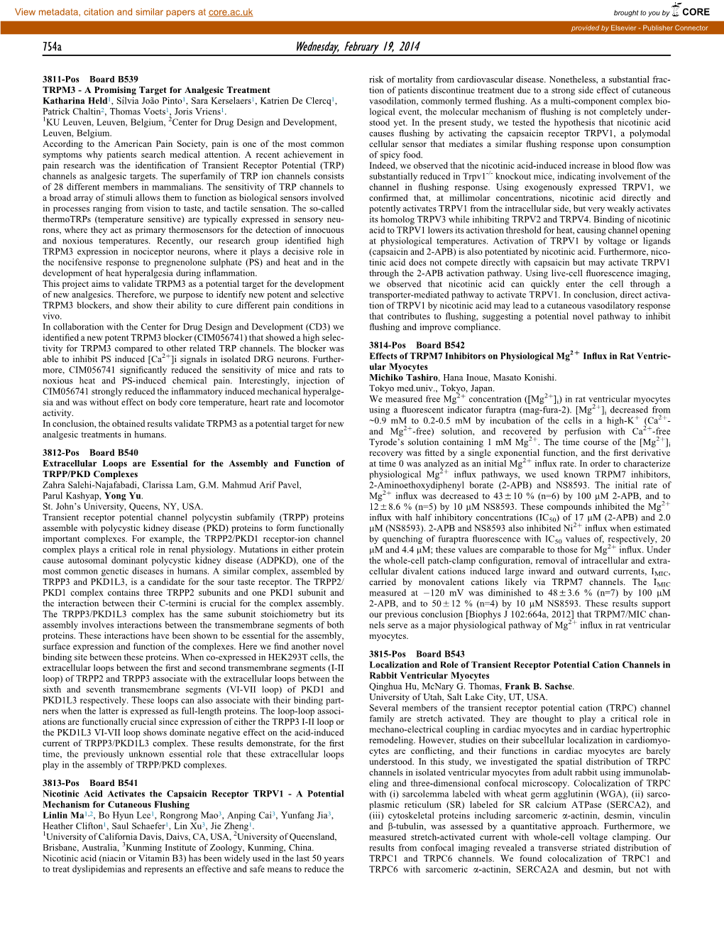 Effects of TRPM7 Inhibitors on Physiological Mg2+ Influx in Rat