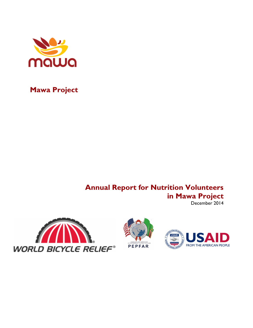 Mawa Project Annual Report for Nutrition Volunteers in Mawa Project