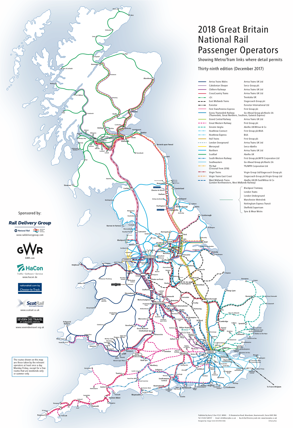 2018 Great Britain National Rail Passenger Operators