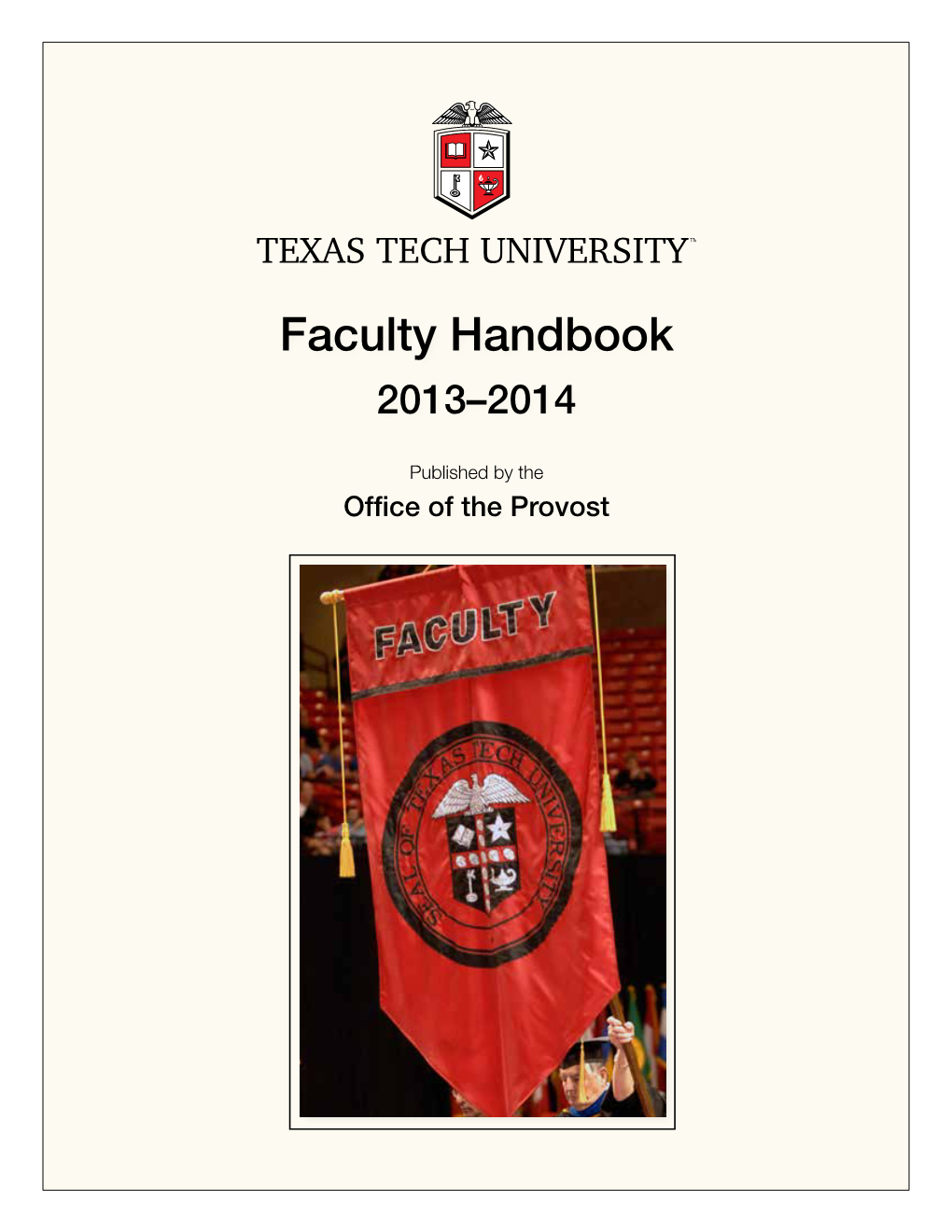 Faculty Handbook 2013–2014