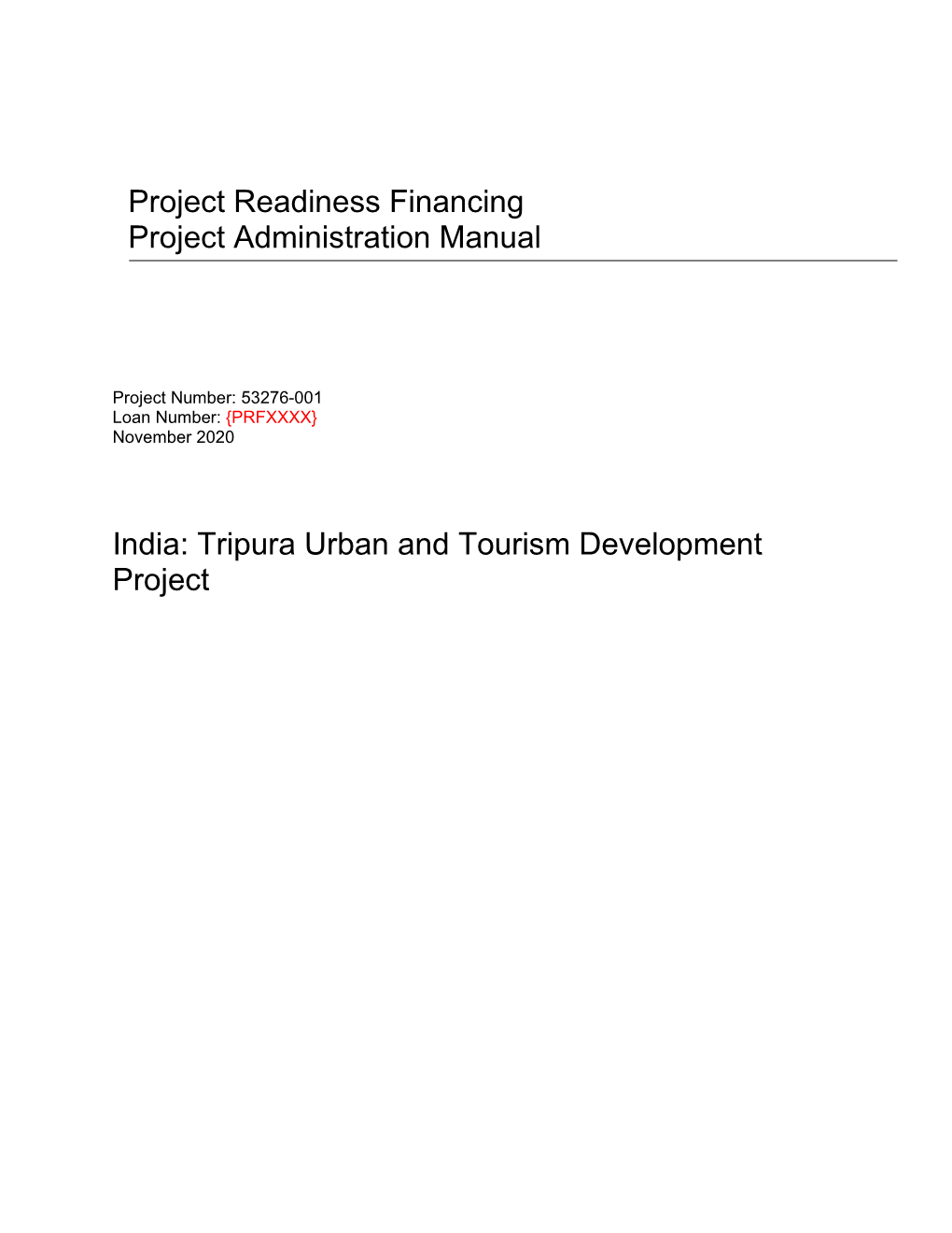 Tripura Urban and Tourism Development Project