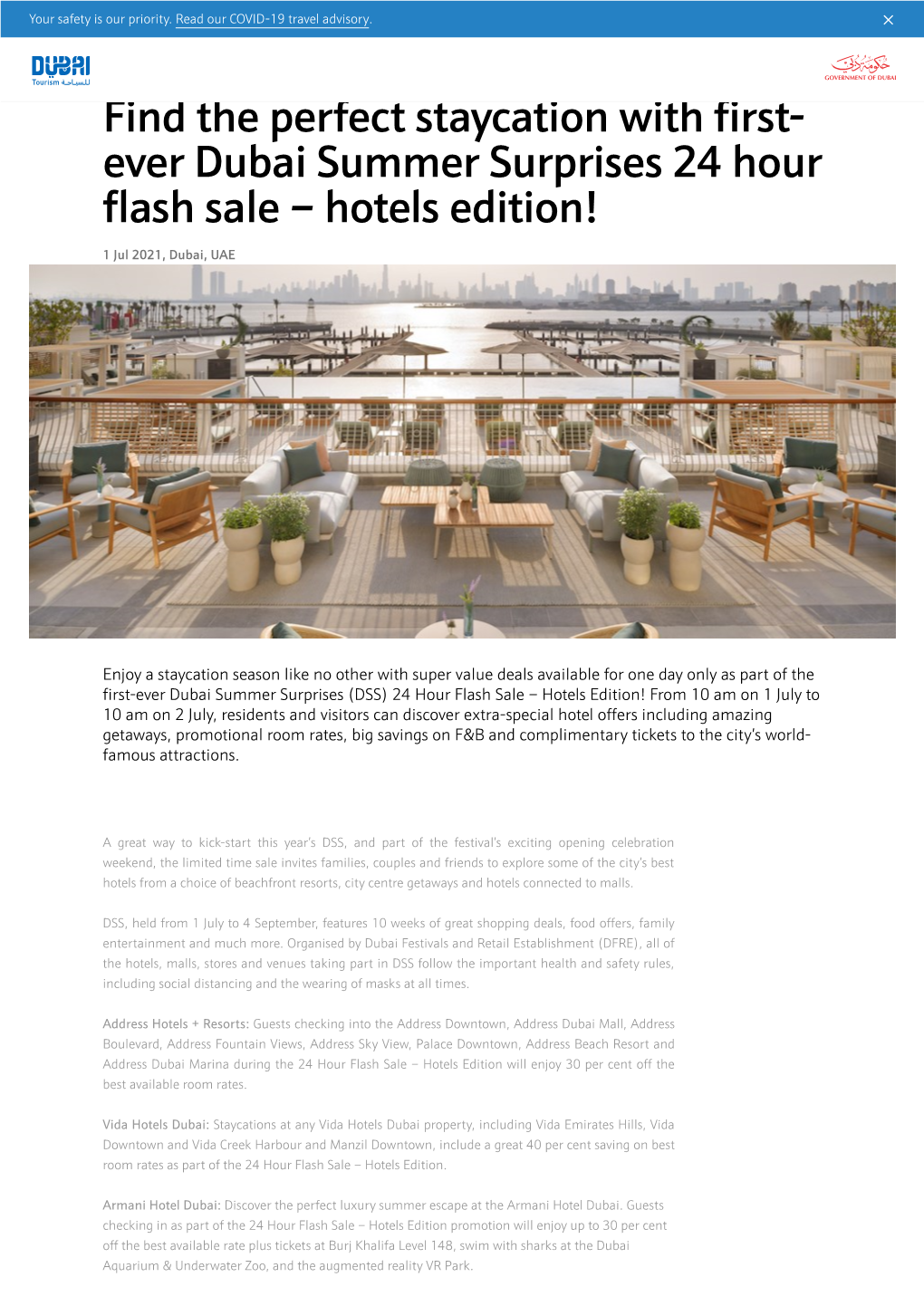 Hotels Edition! 1 Jul 2021, Dubai, UAE