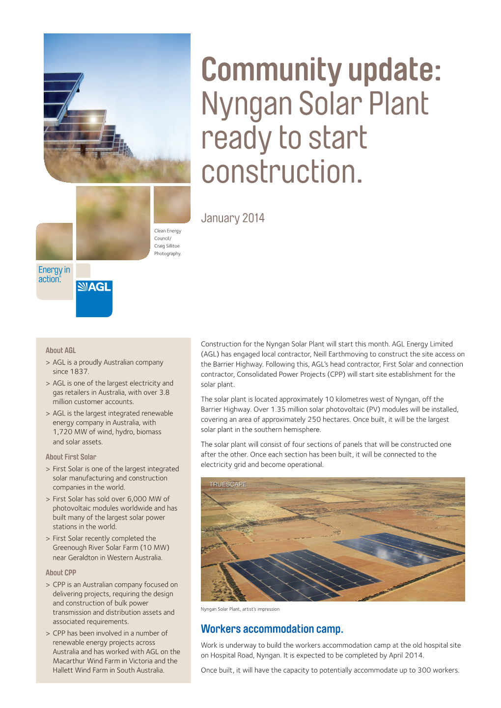 Community Update: Nyngan Solar Plant Ready to Start Construction