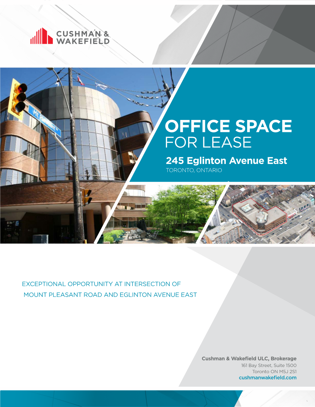 OFFICE SPACE for LEASE 245 Eglinton Avenue East TORONTO, ONTARIO