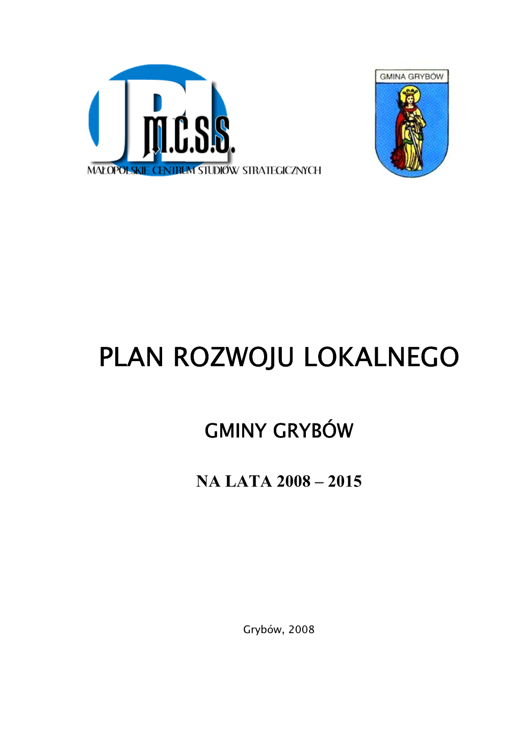 Plan Rozwoju Lokalnego 19-06-2008