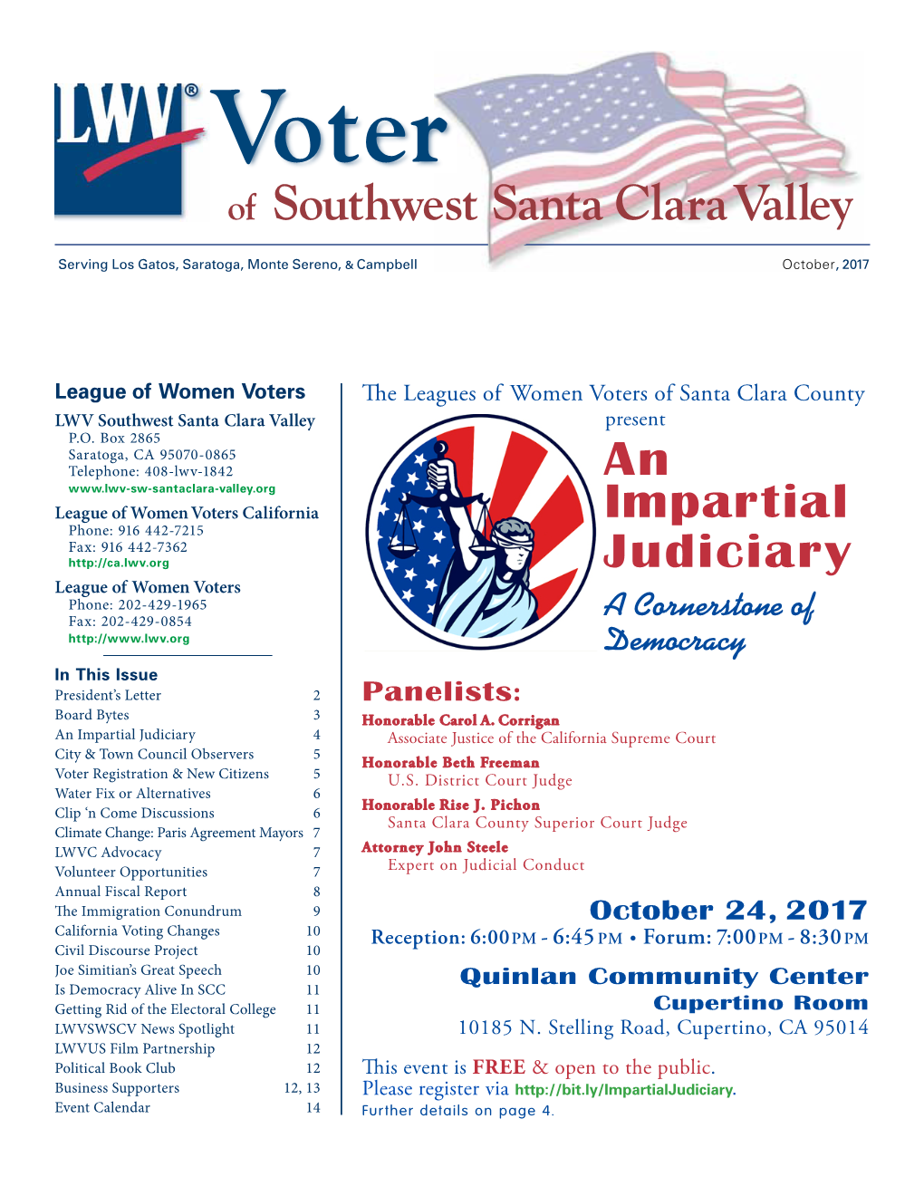 Of Southwest Santa Clara Valley Voter