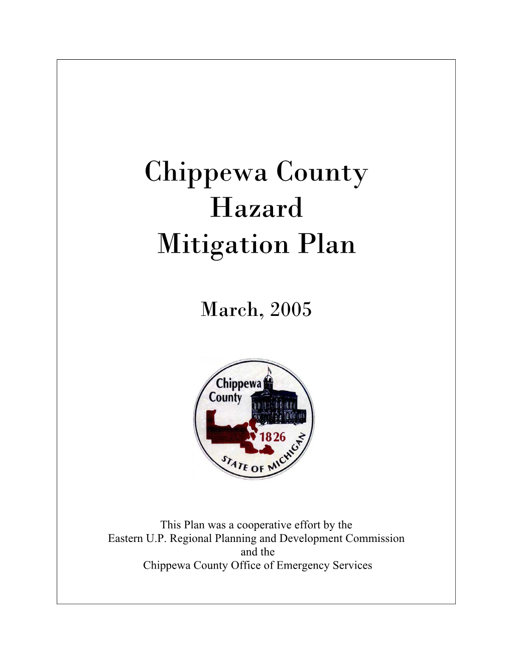 2005 Chippewa County Hazard Mitigation Plan