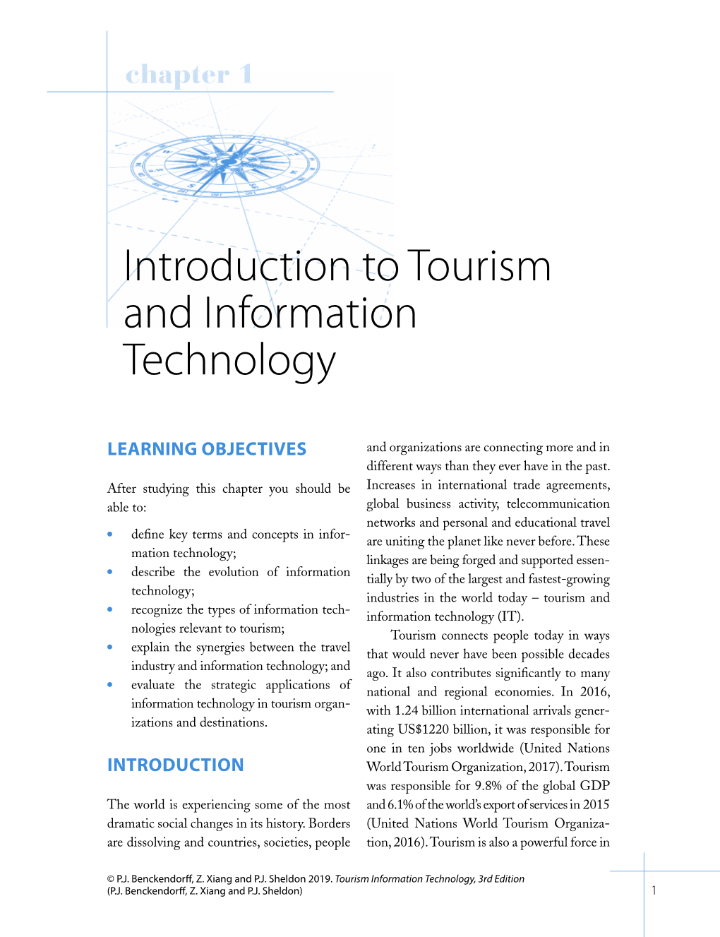 Introduction to Tourism and Information Technology