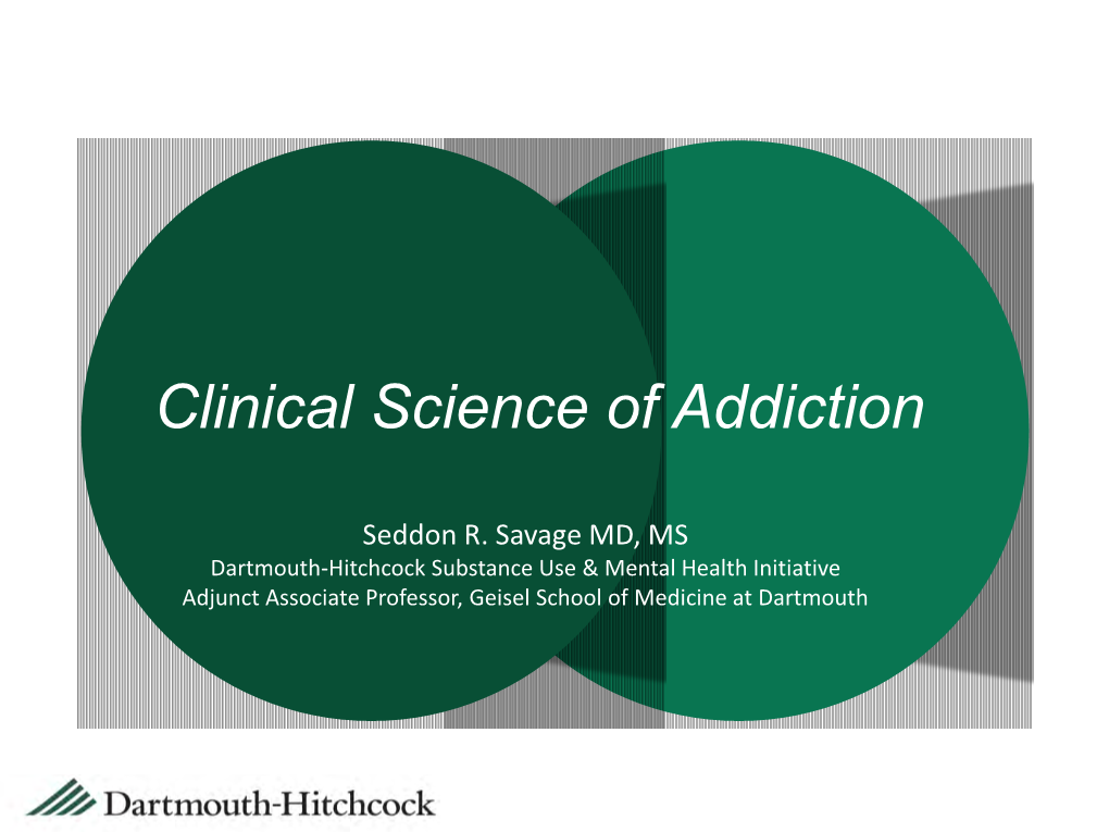 Clinical Science of Addiction (PDF)