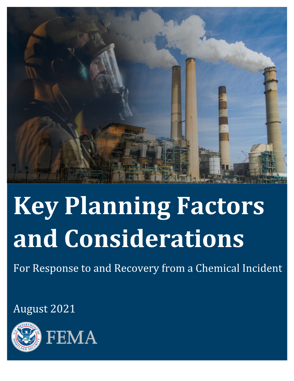 Key Planning Factors and Considerations for Response to and Recovery from a Chemical Incident