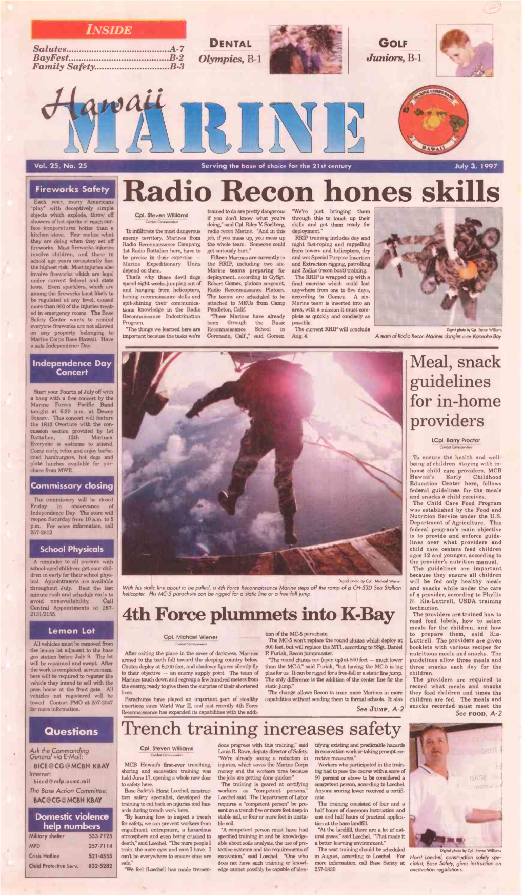 Radio Recon Hones Skills 