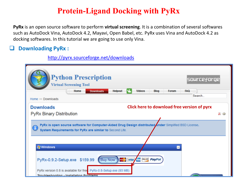 Protein-Ligand Docking with Pyrx