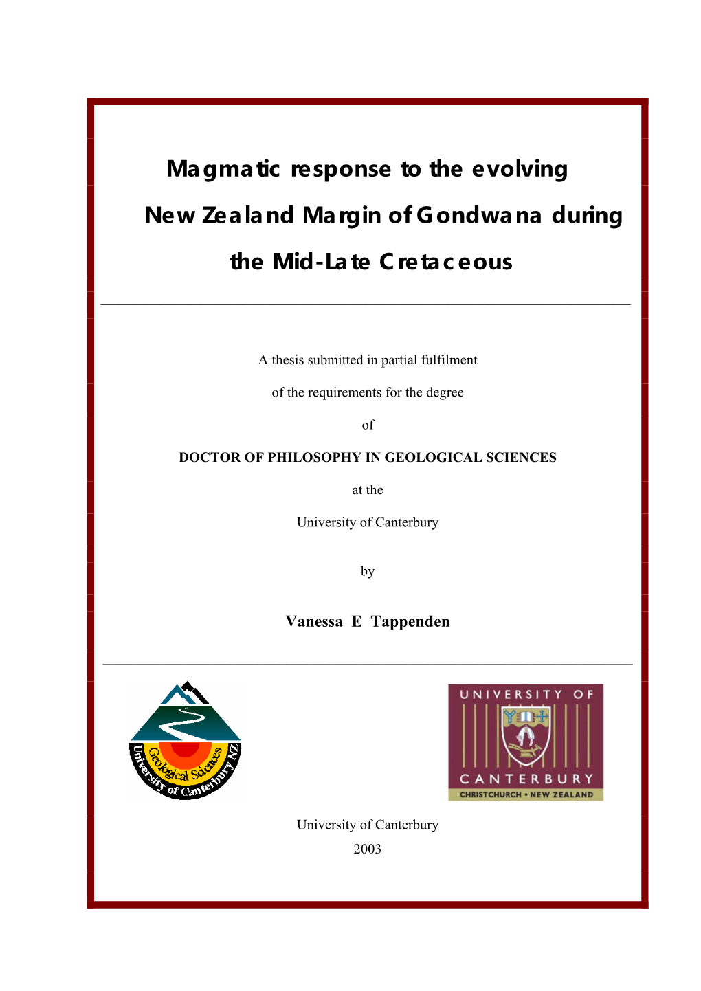 Magmatic Response to the Evolving New Zealand Margin of Gondwana During the Mid-Late Cretaceous