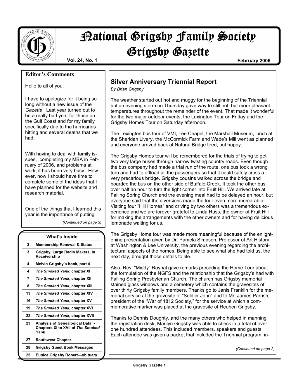 Feb 2006 Newsletter.Pub