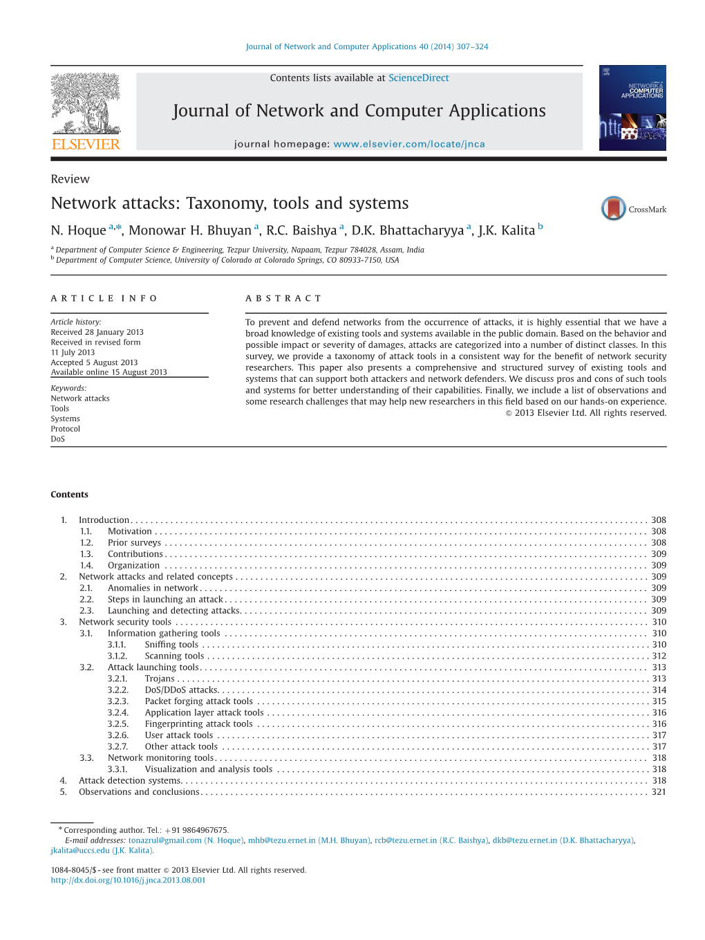 Network Attacks: Taxonomy, Tools and Systems