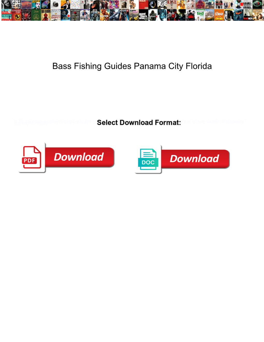 Bass Fishing Guides Panama City Florida