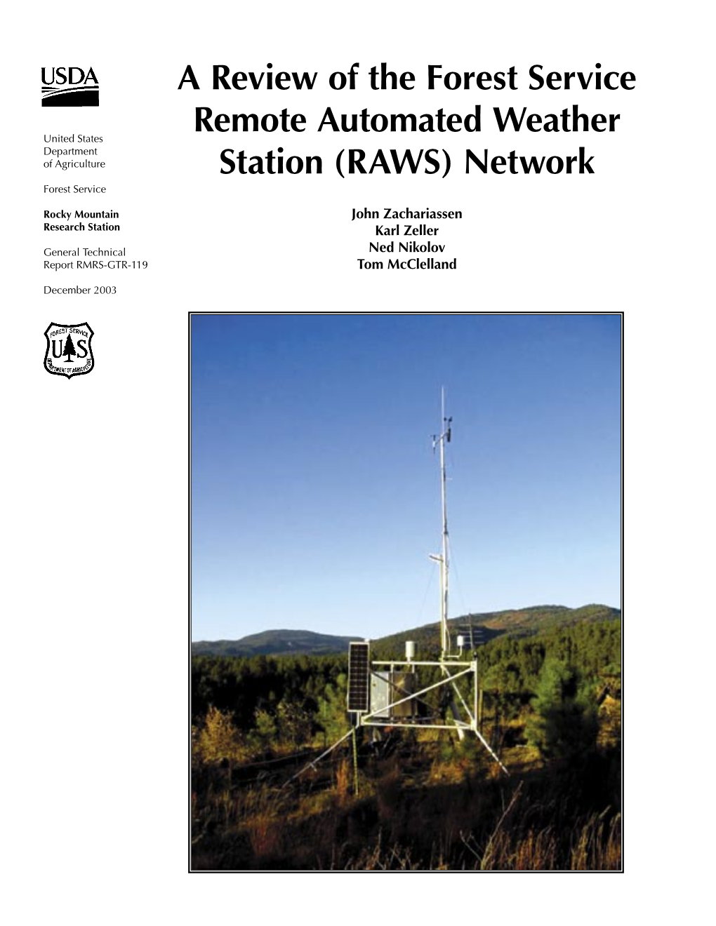 A Review of the Forest Service Remote Automated Weather Station (RAWS) Network