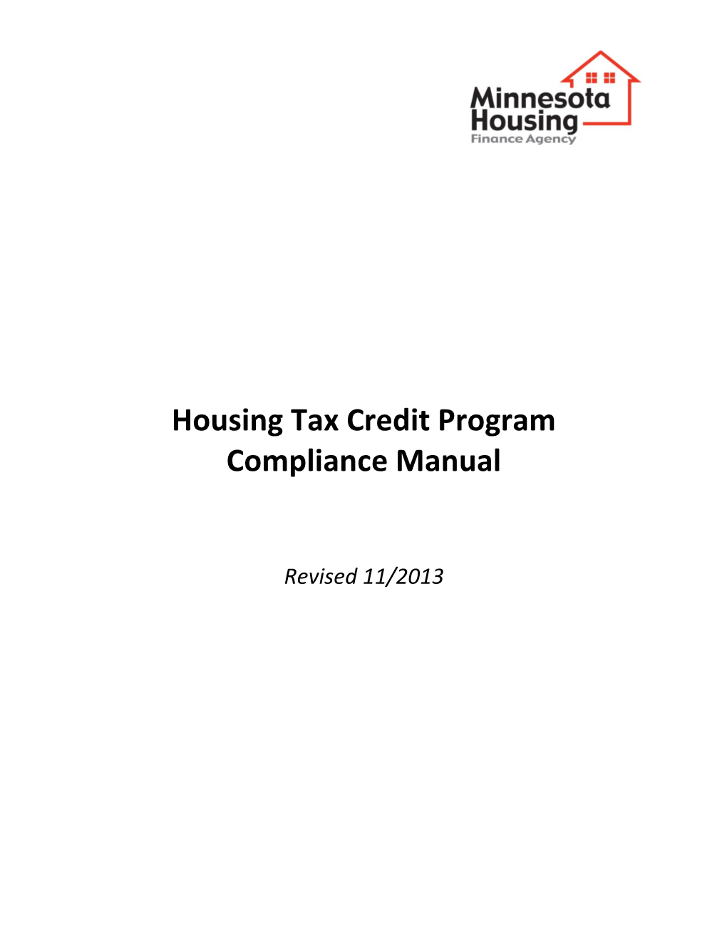 Minnesota Housing Tax Credit Program Compliance Manual