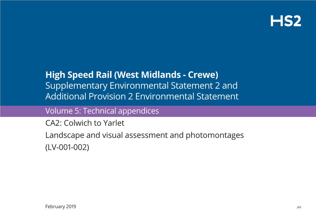 HS2 Phase 2A Appendix