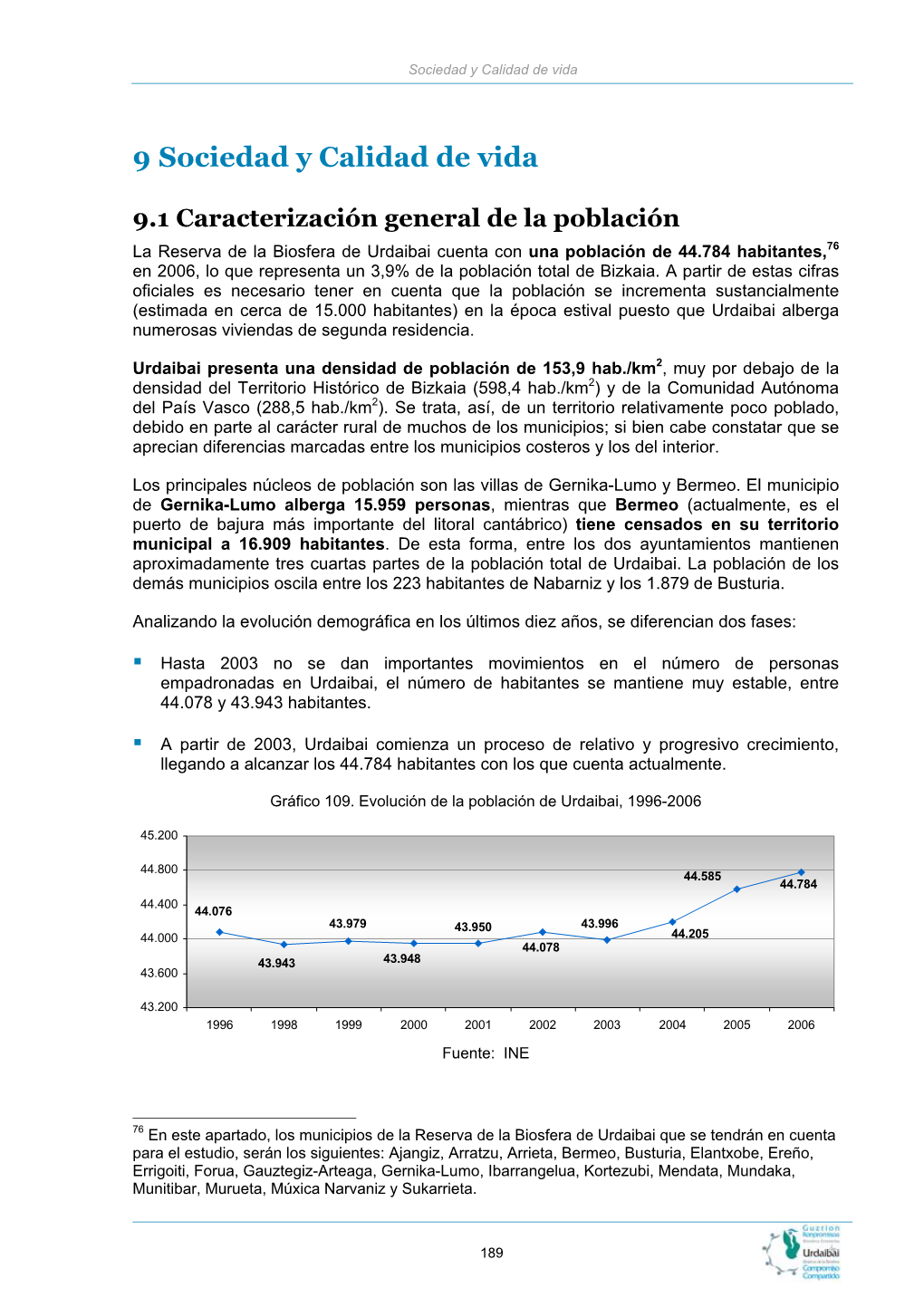 9.1 Caracterización General De La Población