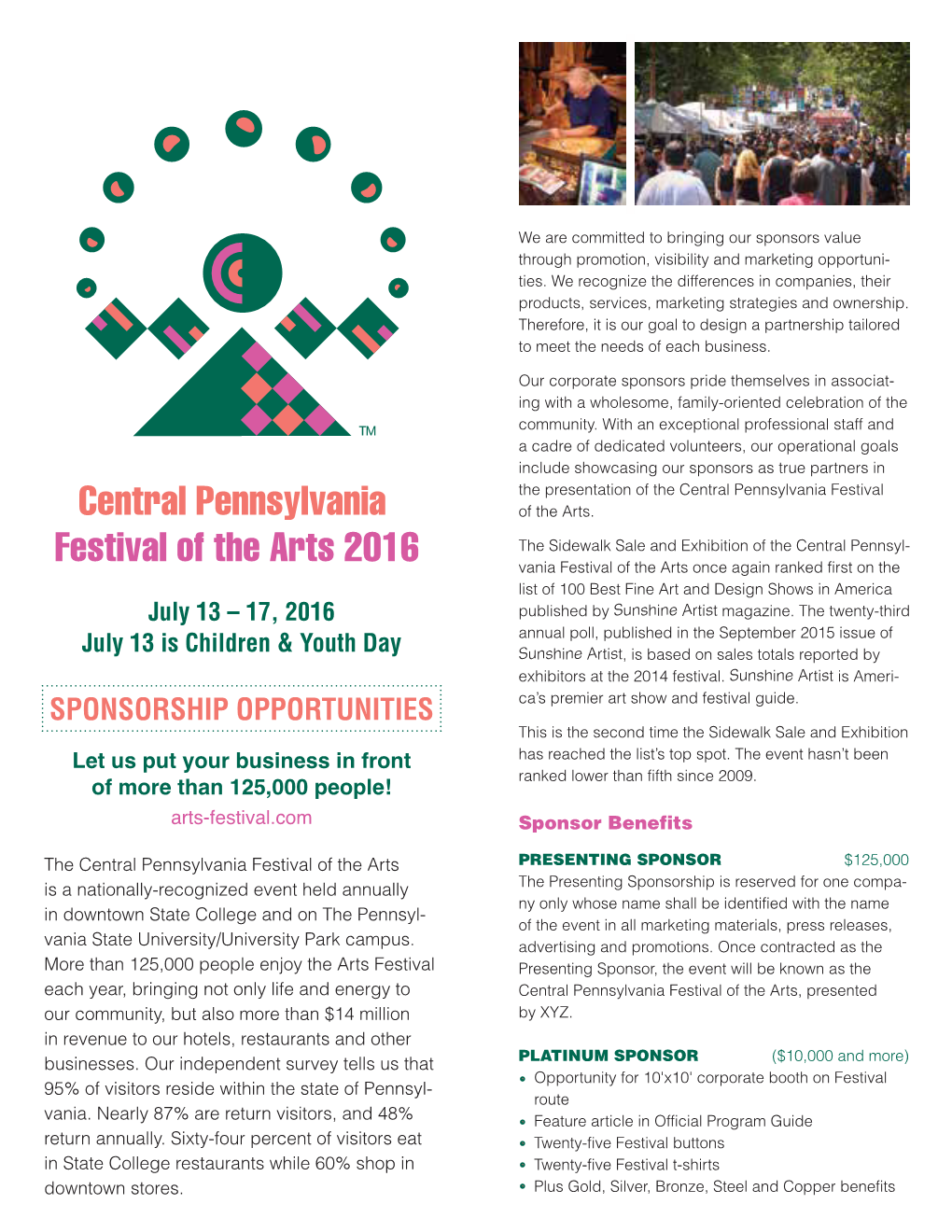 Central Pennsylvania Festival of the Arts 2016