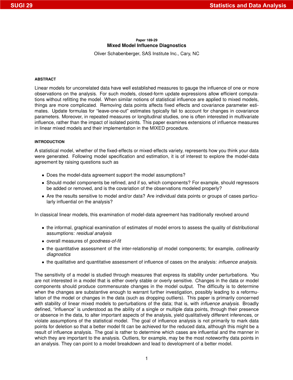 189-29: Mixed Model Influence Diagnostics