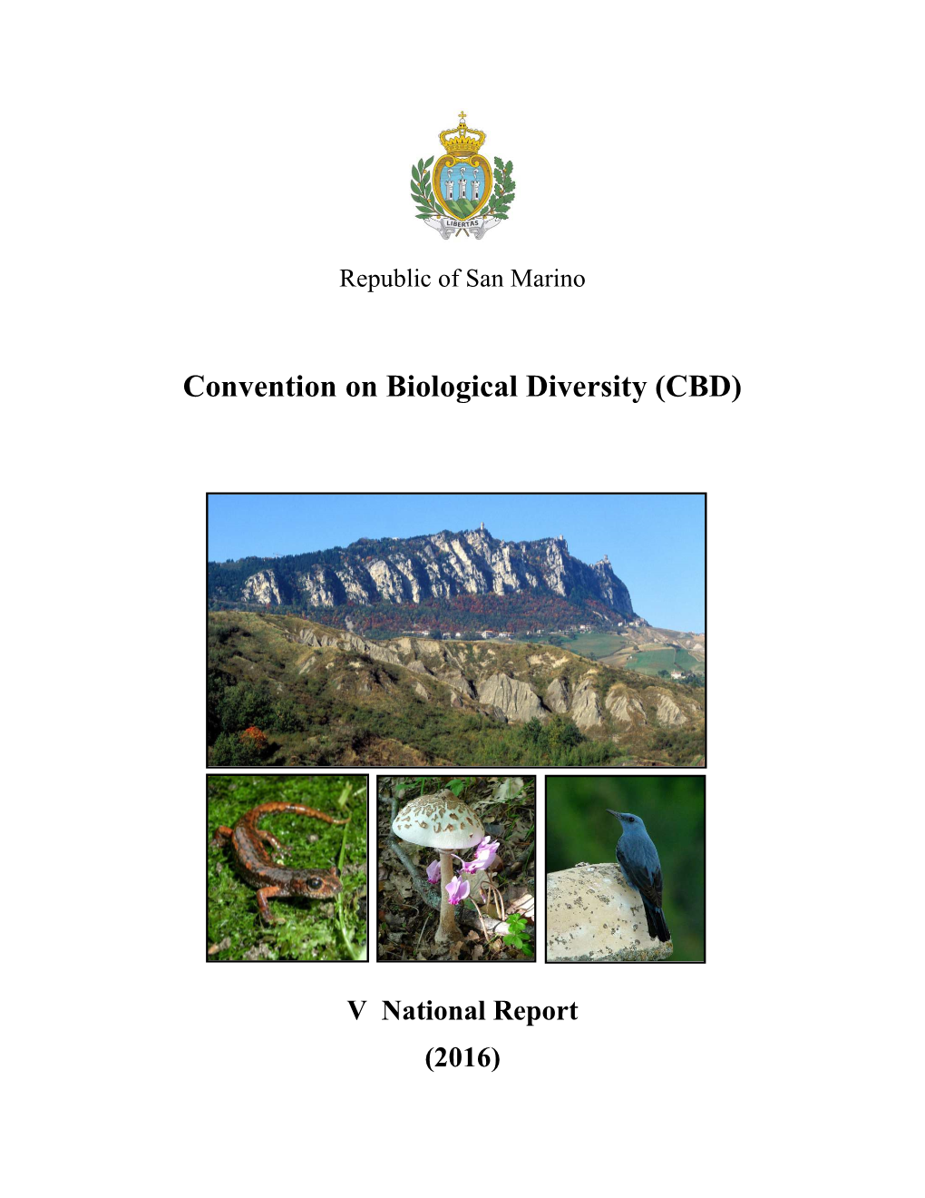 CBD Fifth National Report - San Marino (English Version)