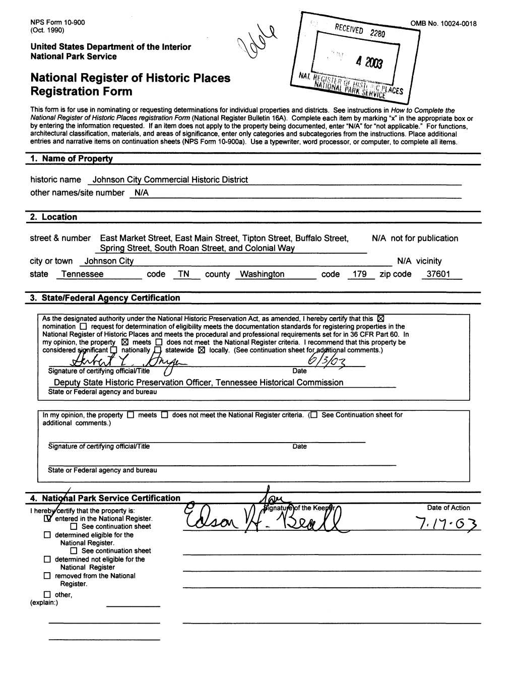 National Register of Historic Places Registration Form