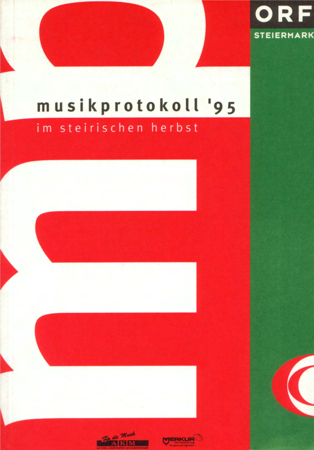 Musikprotokoll 1995 Programmbuch