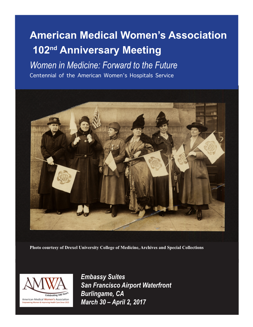 To View the AMWA102 Program Book