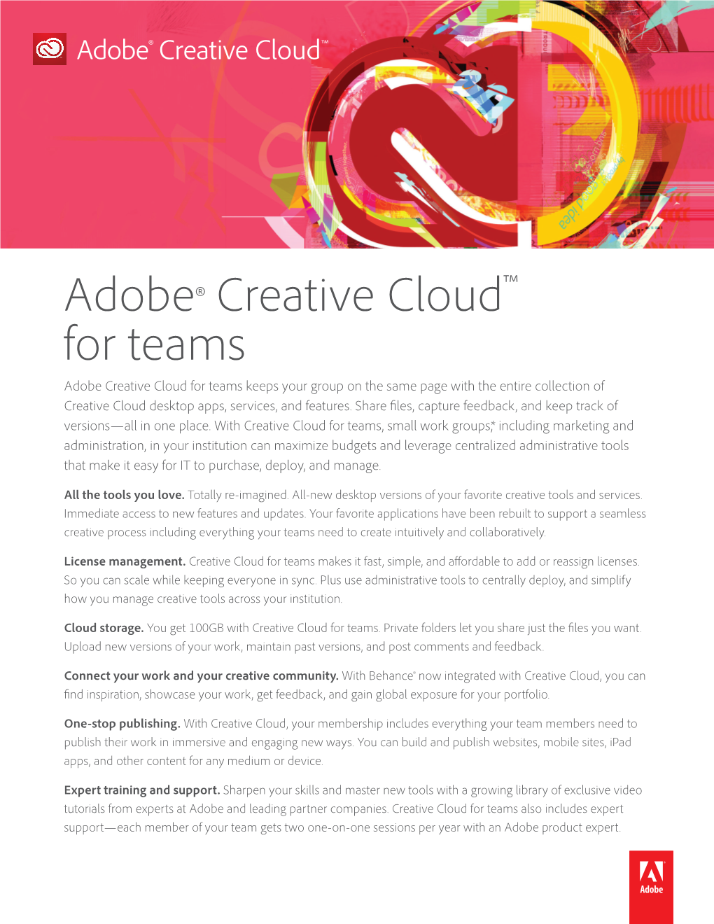 Adobe Creative Cloud for Enterprise Overview