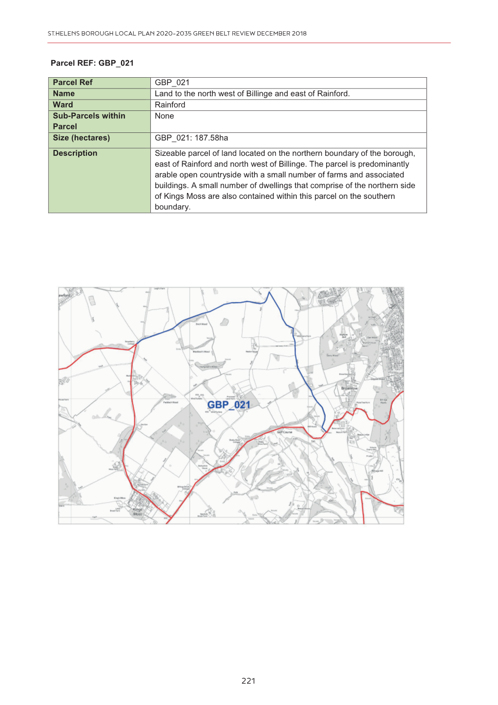 Green Belt Review December 2018 Green Belt Review December 2018