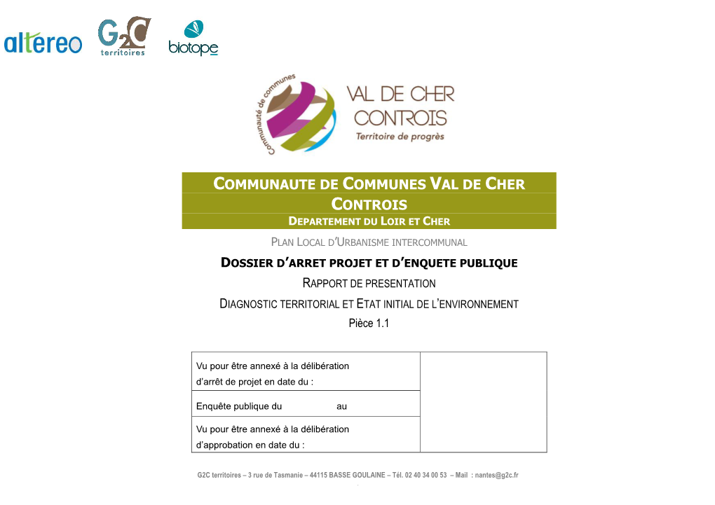 Communaute De Communes Val De Cher Controis Departement Du Loir Et Cher