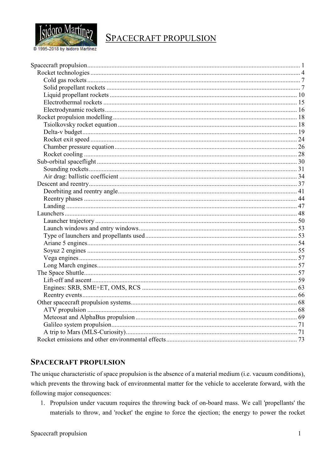 Spacecraft Propulsion