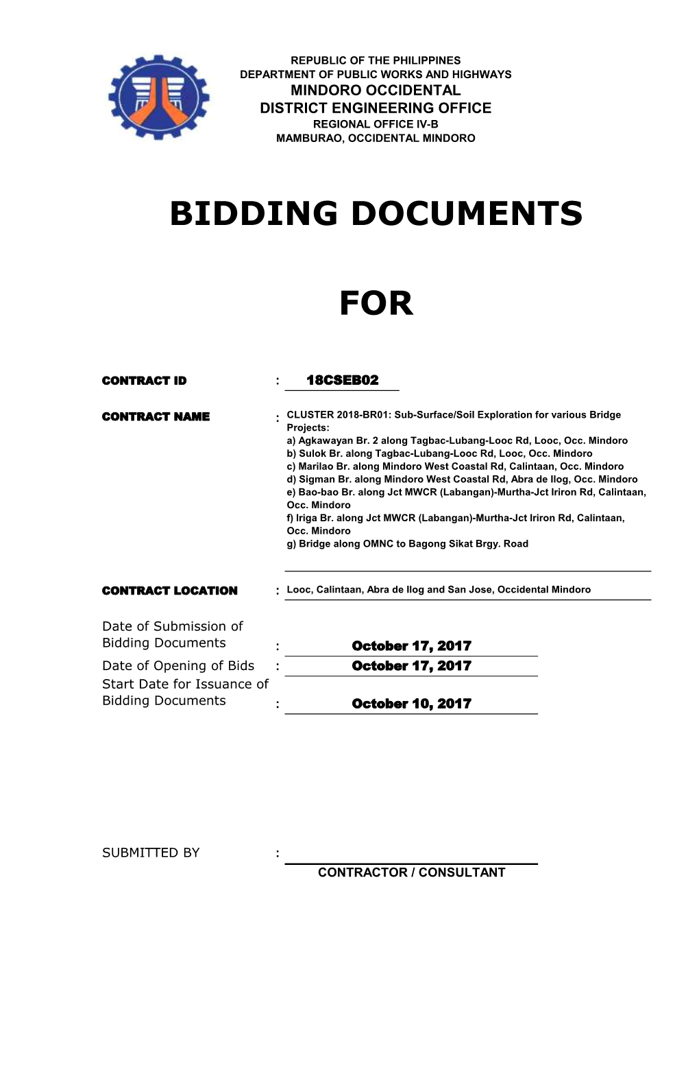 Philippine Bidding Documents