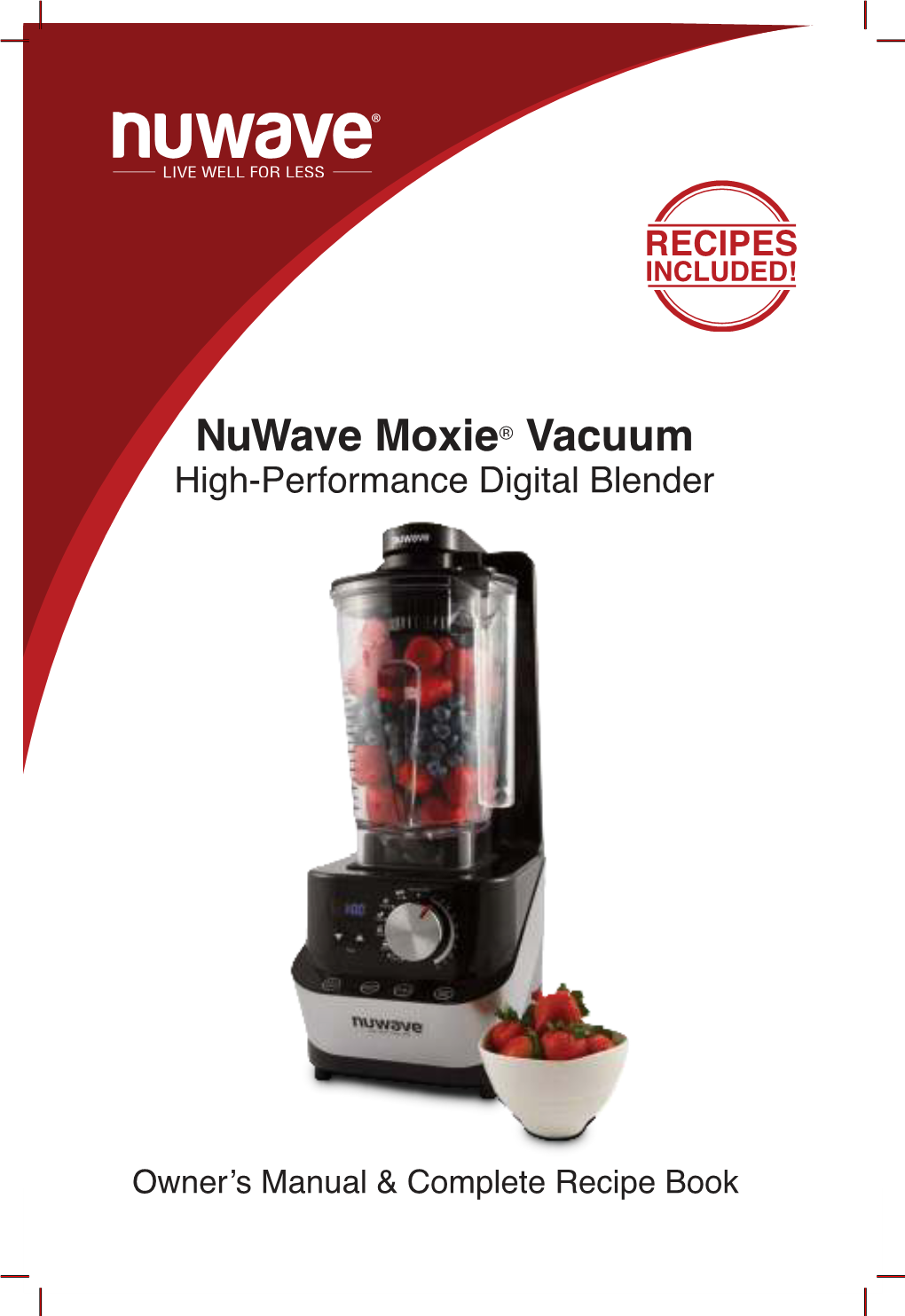 Nuwave Moxie® Vacuum High-Performance Digital Blender