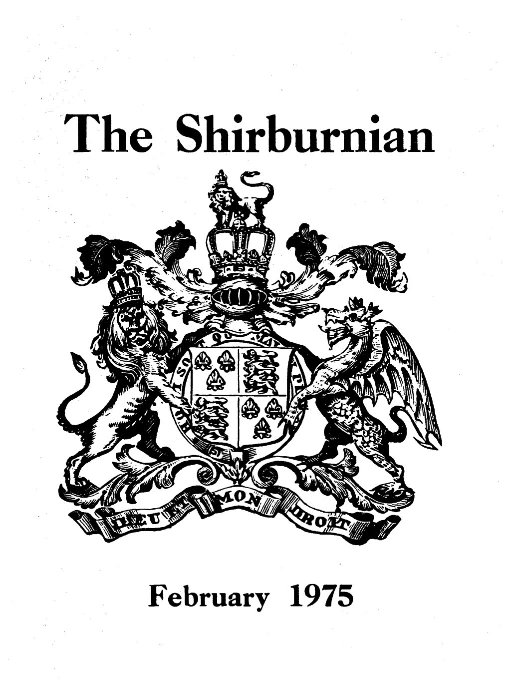 February 1975 the SHIRBURNIAN