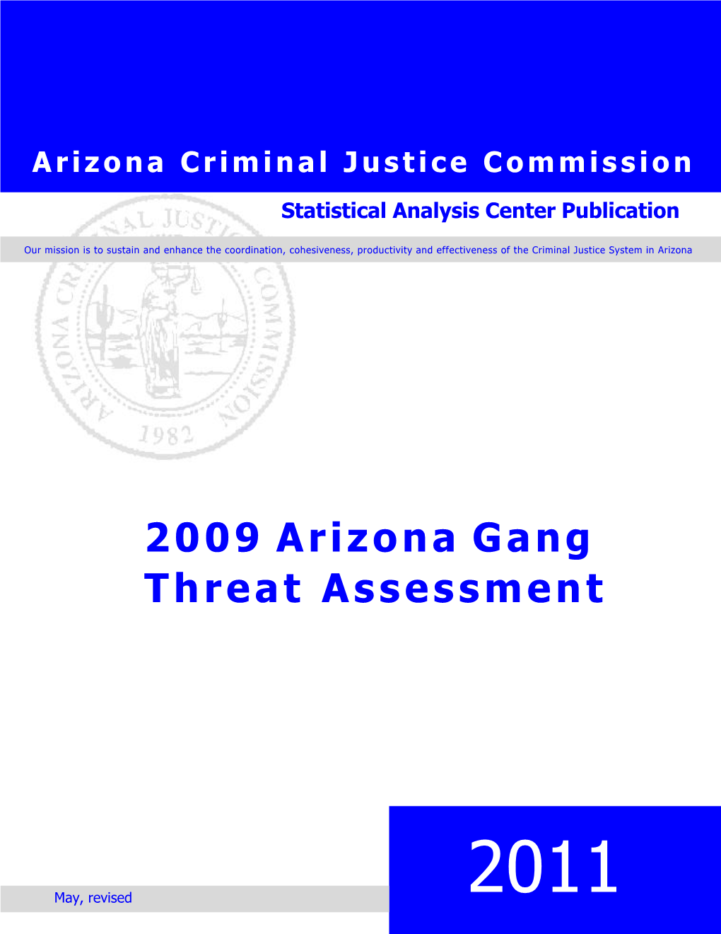 2009 Arizona Gang Threat Assessment