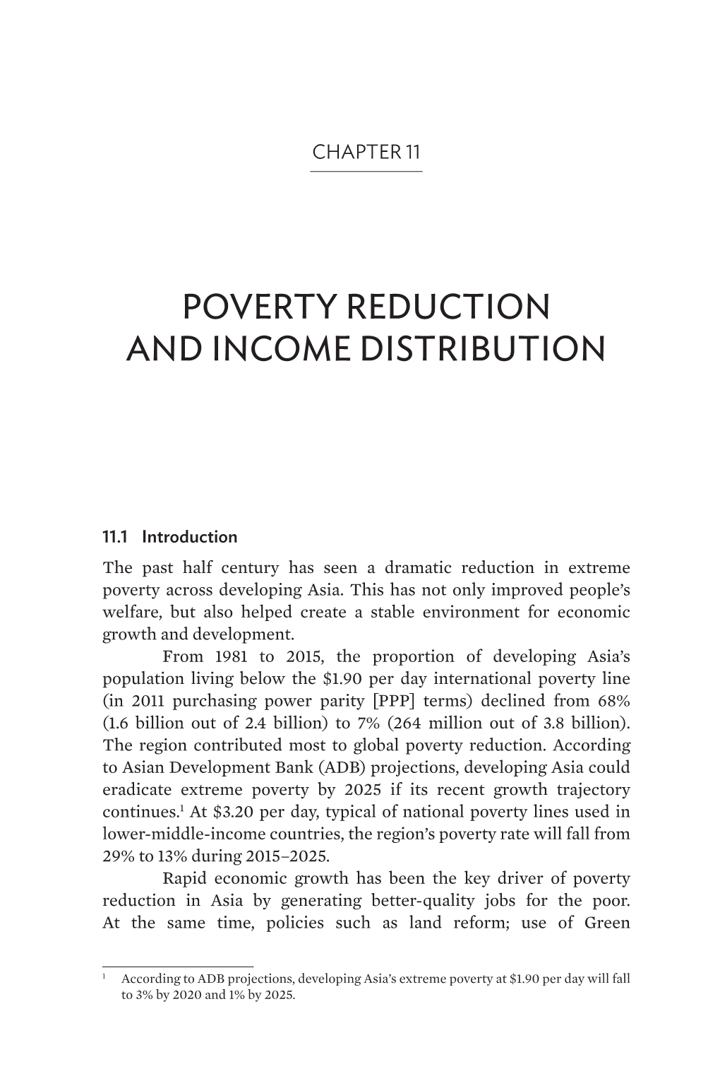 Poverty Reduction and Income Distribution