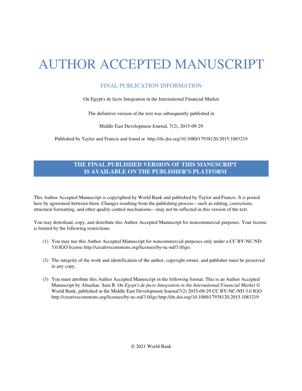 Author Accepted Manuscript