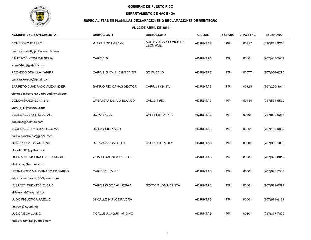 Specialist Internet Report