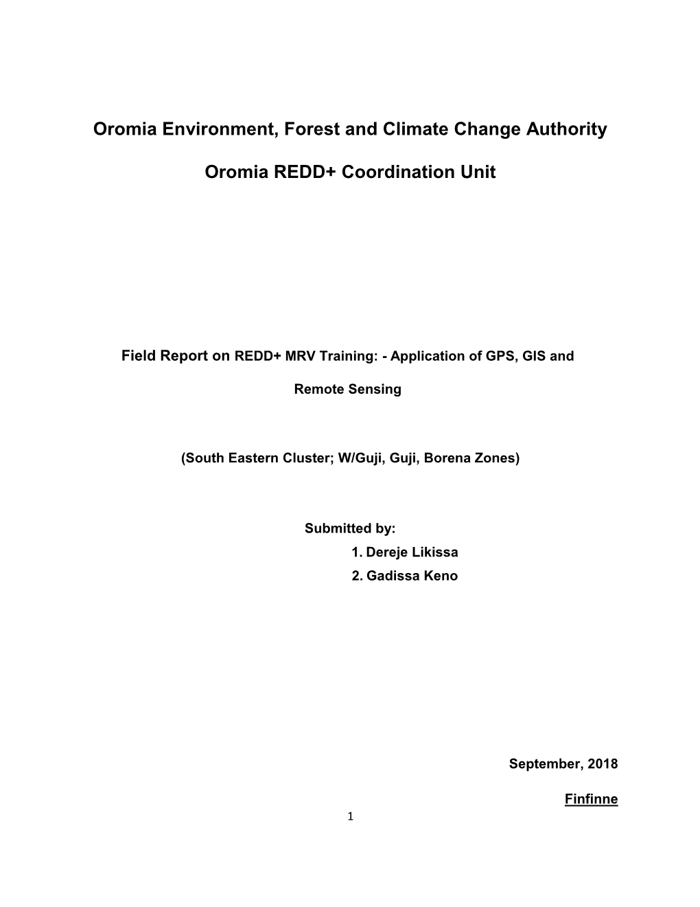 Oromia Environment, Forest and Climate Change Authority Oromia
