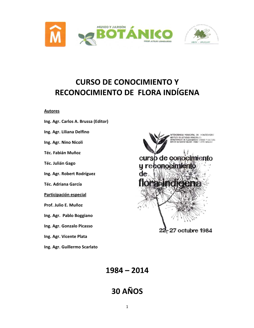 Mannual Del Curso Flora Indígena