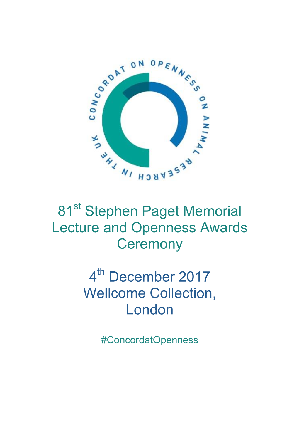 81 Stephen Paget Memorial Lecture and Openness Awards Ceremony 4