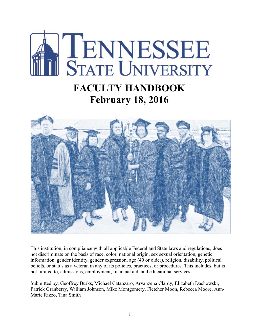 FACULTY HANDBOOK February 18, 2016